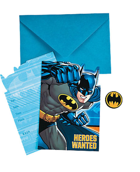 Batman Party Invitations (Pack of 8)