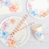 Floral Large Plates (Pack of 10)