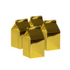 Metallic Gold Milk Boxes (Pack of 10)