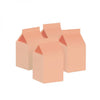 Pastel Peach Milk Boxes (Pack of 10)
