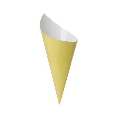 Pastel Yellow Snack Cones (Pack of 10)