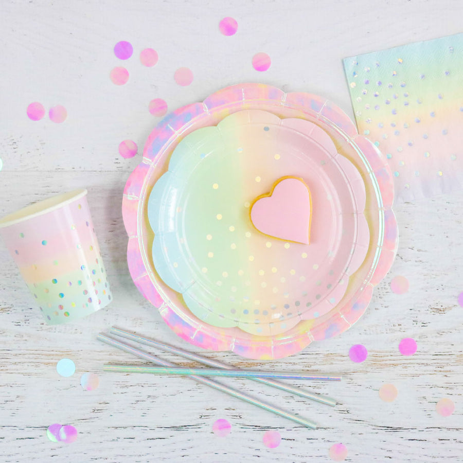 Iridescent Pastel Cups (Pack of 10)