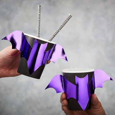 Bat Shaped Paper Cups (Pack of 8)