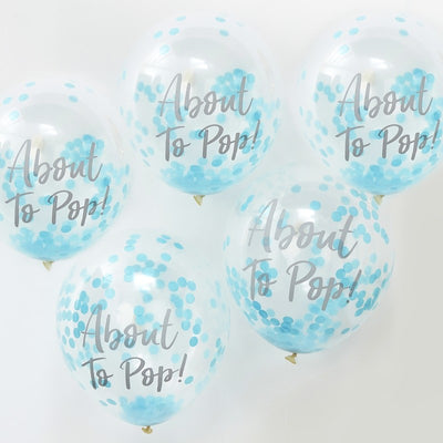 About To Pop Balloons - Blue (Pack of 5)