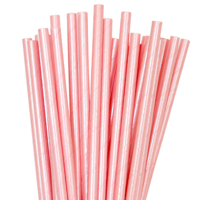 Pink Foil Straws (Pack of 25)