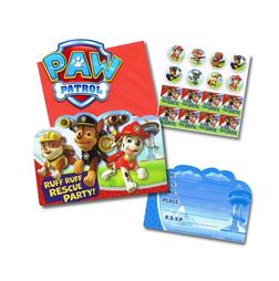 Paw Patrol Party Invitations (Pack of 8)