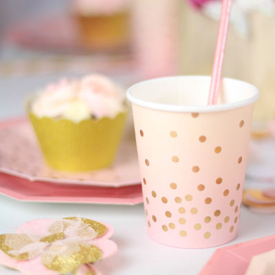 Pink & Peach Cups (Pack of 10)
