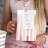 Gold & Pink, Stripes & Dots - Treat Bags (Pack of 10)