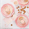 Pink & Peach Dessert Plates (Pack of 10)