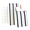 Silver & Black, Stripes & Dots - Treat Bags (Pack of 10)