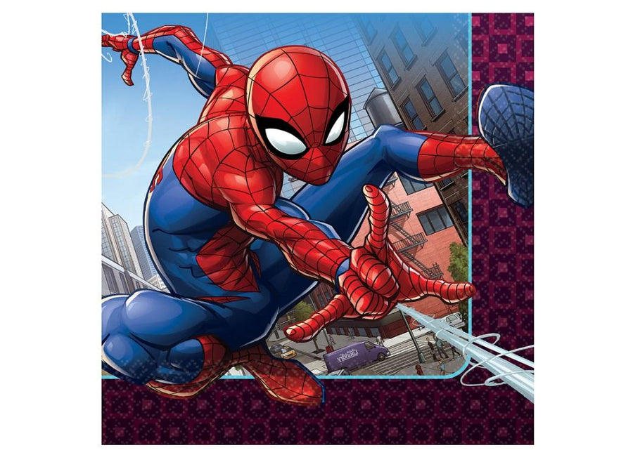 Spiderman Lunch Napkins (Pack of 16)