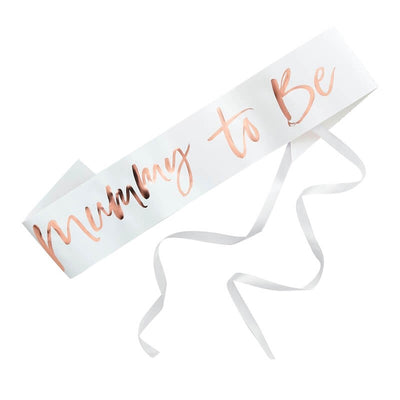 Rose Gold Mummy To Be Sash (Pack of 1)